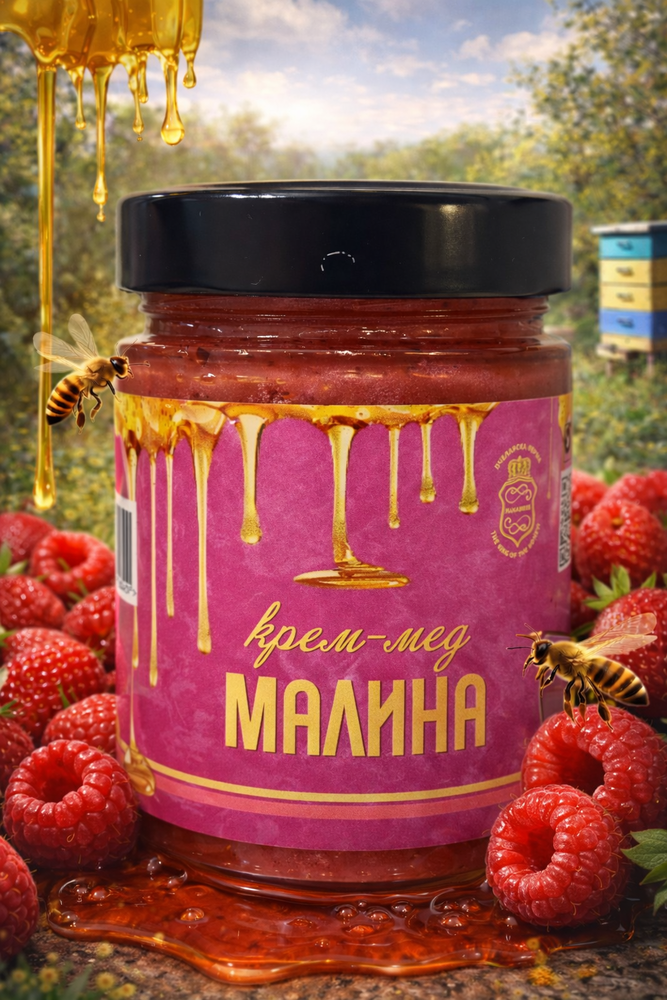436 КРЕМ МЕД МАЛИНА 270 ГР